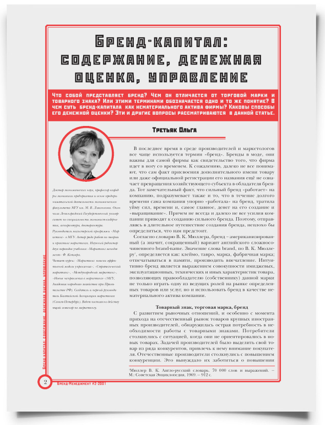 Бренд-капитал: содержание, денежная оценка, управление - титульная страница
