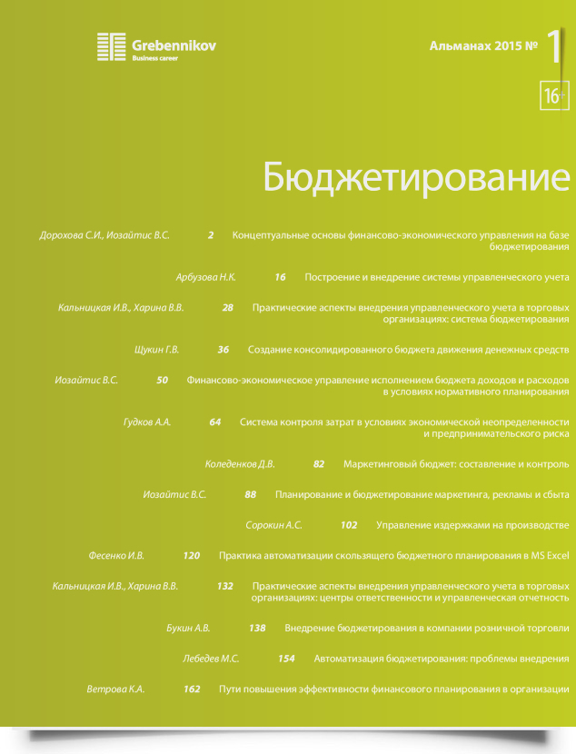 Бюджетирование - титульная страница