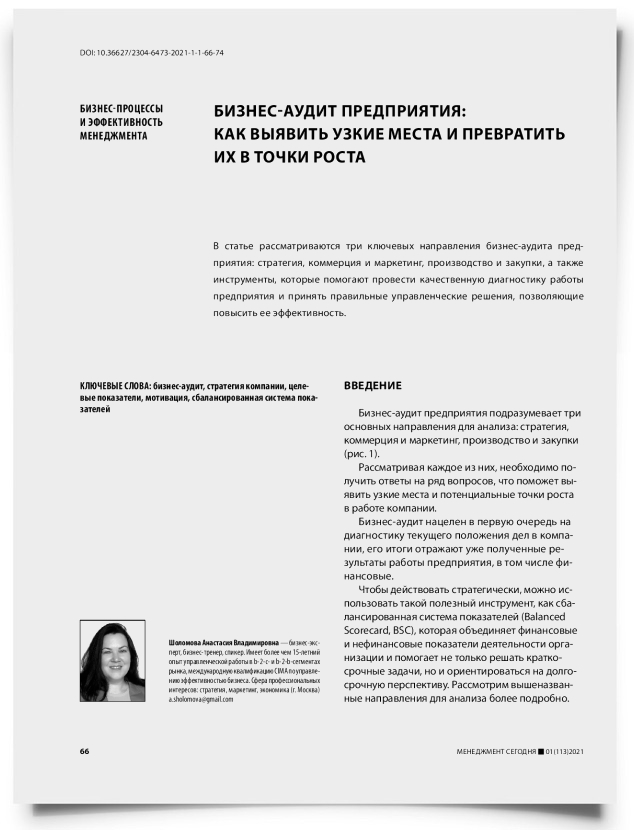 Бизнес-аудит предприятия: как выявить узкие места и превратить их в точки роста - титульная страница