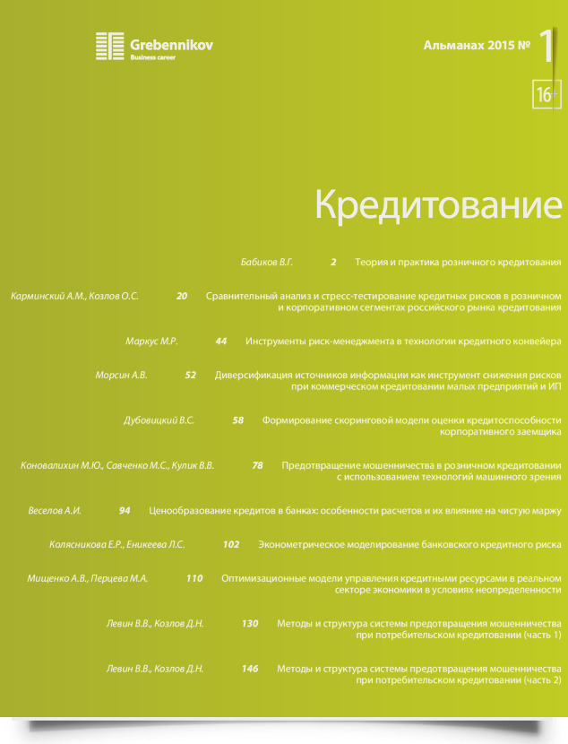 Кредитование - титульная страница