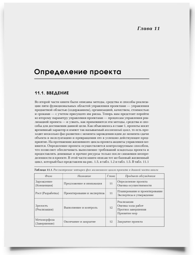 Глава 11. Определение проекта - титульная страница
